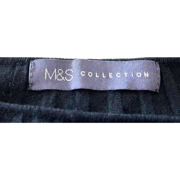 M&S COLLECTION 3/4 DOLMAN SLEEVE PULL-OVER SWEATER, WOMENS, XL, BLACK, CREWNECK - Picture 8 of 11